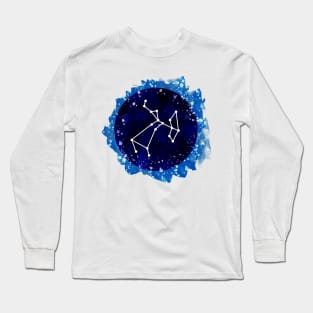 Watercolor Sagittarius star sign Long Sleeve T-Shirt